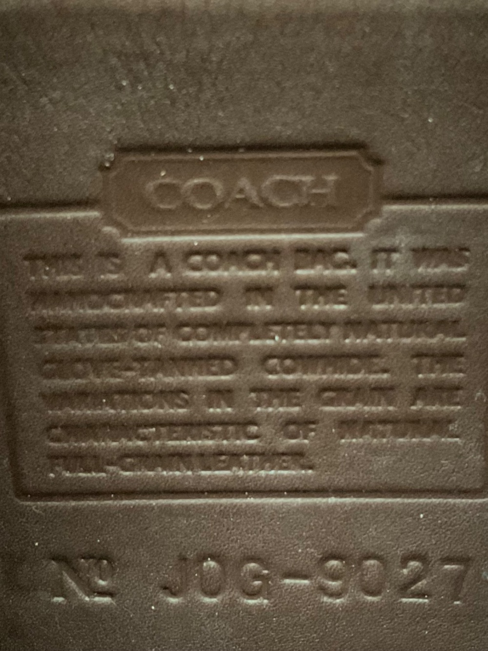 Coach Vintage JOG-9027 Mini Ergo Hobo Satchel Brown Leather Bag Made in USA - Picture 6 of 16